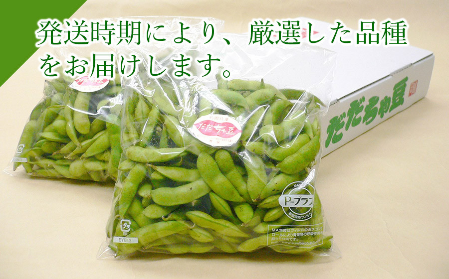 【令和8年産先行予約】 市場直送『だだちゃ豆』 1kg (500g×2袋) 山形県鶴岡市産　株式会社 元青果