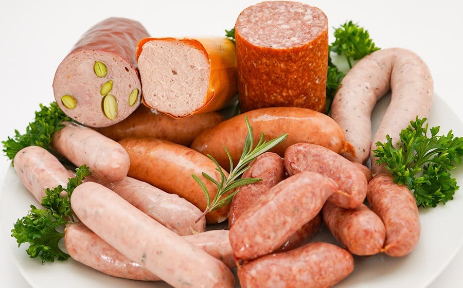 東北ハム　７種セット（粗挽きソーセージ・ポークフランク・生サラミブロック他）　K-760