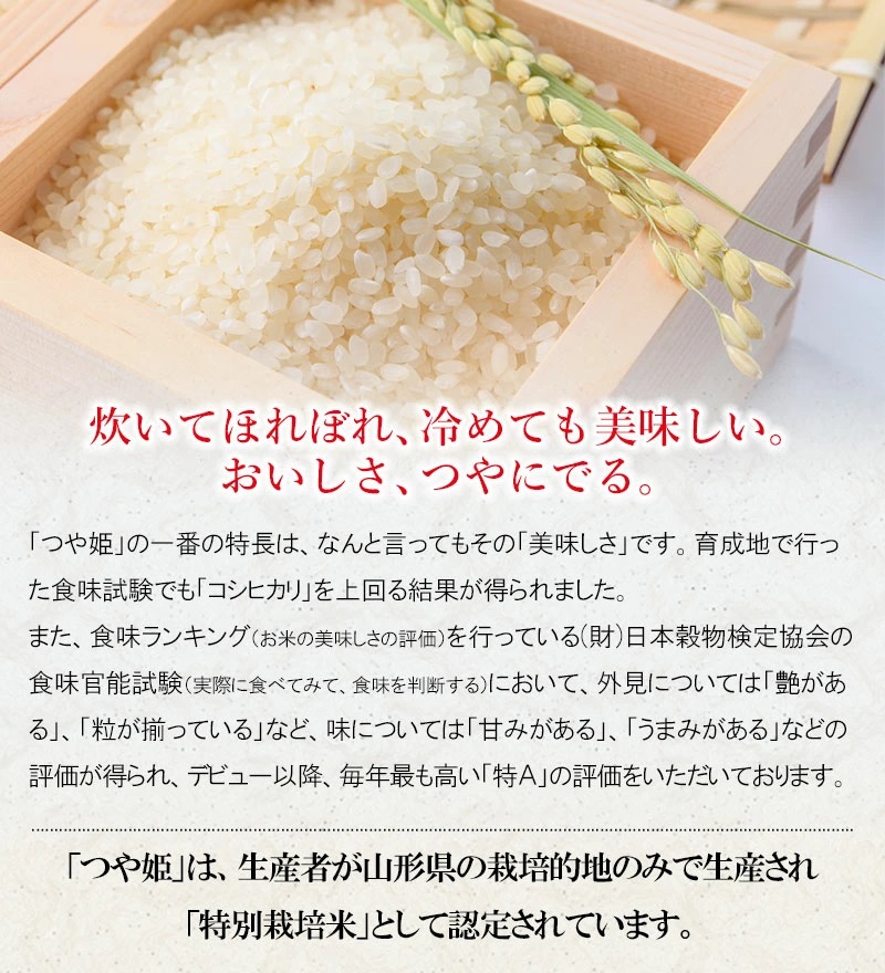 つや姫 パックライス  180g × 24P 山形県産庄内産｜美味かめし