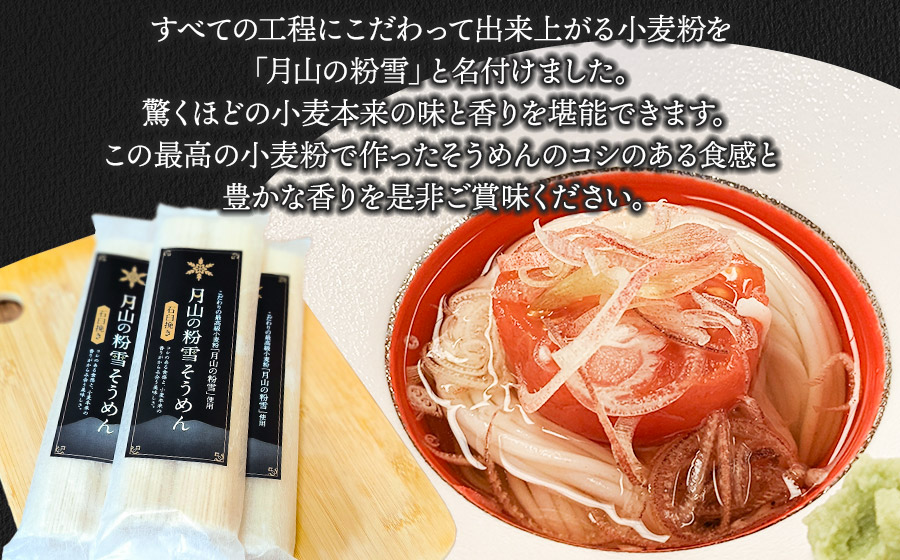 月山の粉雪そうめん　90g×2束×10袋　アインテック株式会社 10袋
