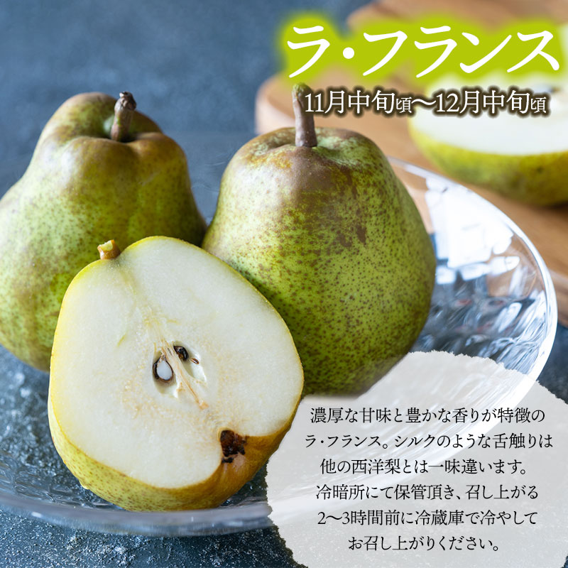 【令和7年産先行予約】鶴岡産果樹定期便　桃2kg ＆ 和梨3kg ＆ ラ・フランス3kg 泉屋商店