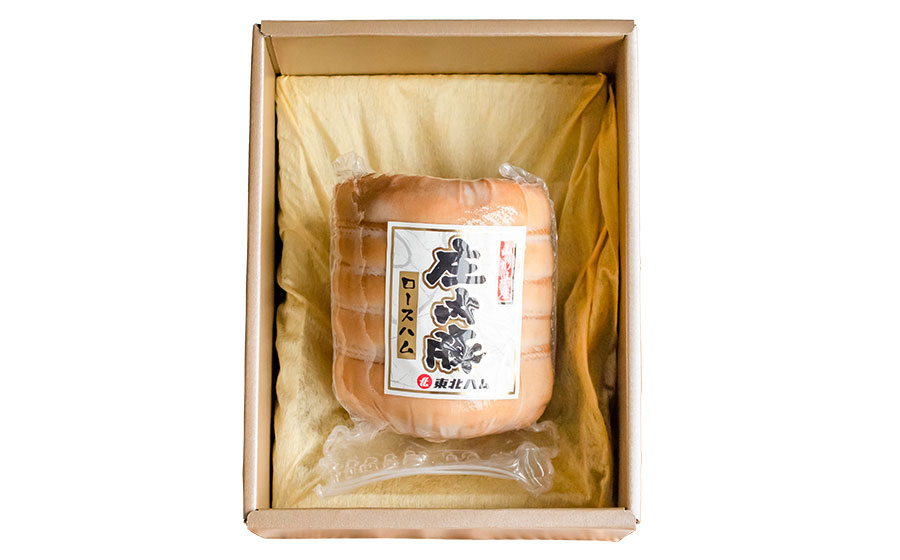 東北ハム　出羽のしんけん工房布巻ロースハム　450g　K-854　　| ハム ロースハム 肉 加工品 ギフト 贈り物 贈答用 冷蔵 山形県 鶴岡市 返礼品