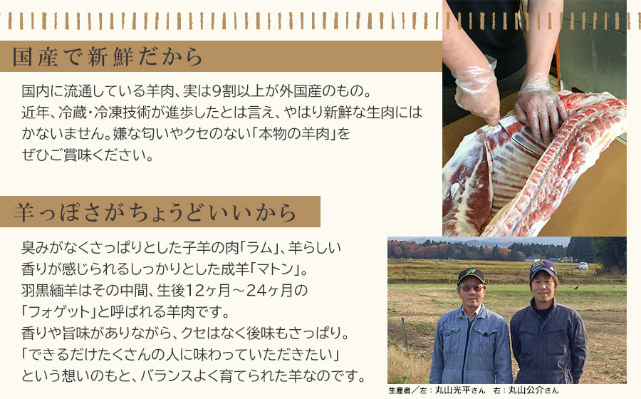 【令和7年産先行予約】羽黒緬羊ヒレ1本（約200g）と焼肉用スライス（300g） 肉バルYAKU禄