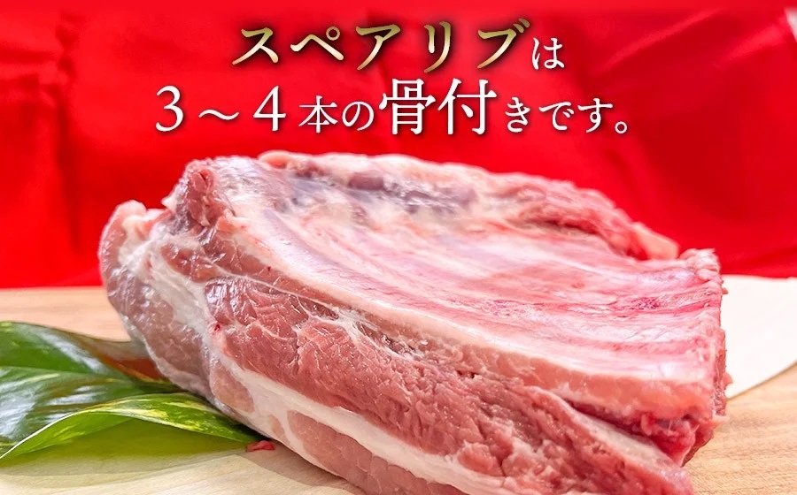 庄内グリーンポーク“ぶーみん” スペアリブ 2パックセット　肉バルYAKU禄