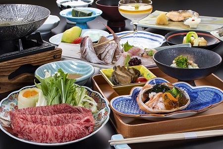 湯野浜温泉　亀や　詣でる つかる 頂きます1泊2食付ペア宿泊券