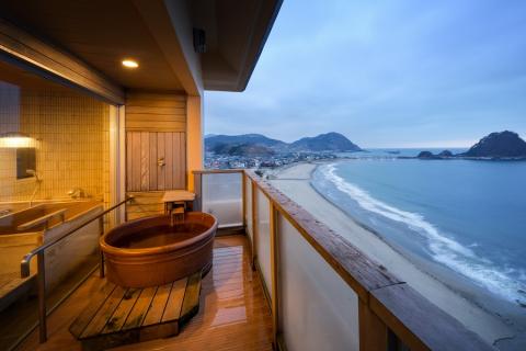 【食と温泉のこだわり】二名様 特別宿泊券 由良温泉 八乙女