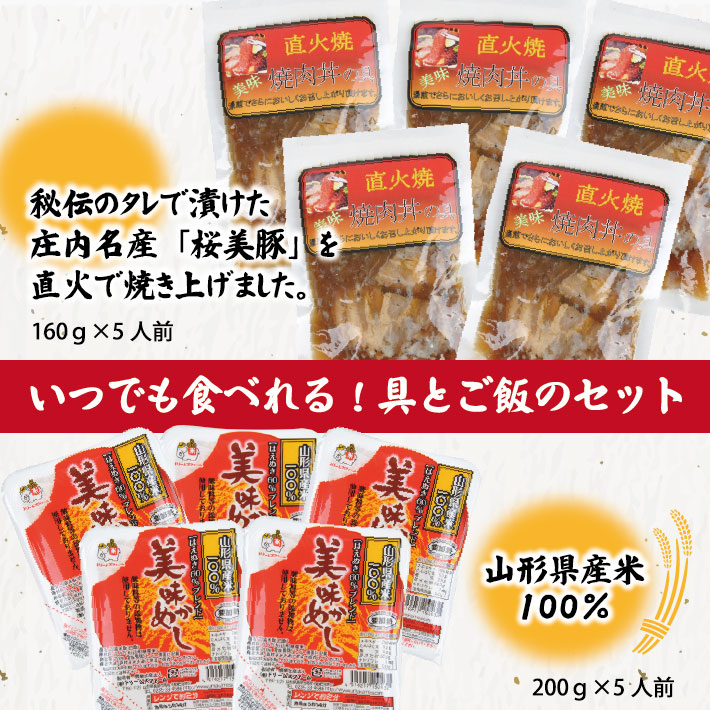 SA0642　焼肉丼の具とご飯のセット