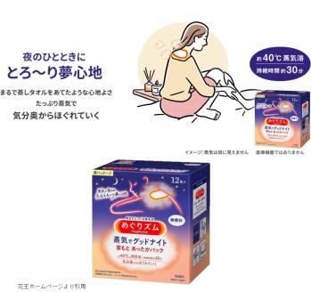 SA2204　めぐりズム 蒸気でグッドナイト　無香料　36枚(12枚入×3箱)