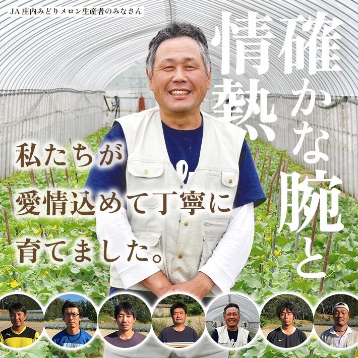 SA2812　庄内砂丘プレミアムメロン(青肉・赤肉) 各1玉 1.7kg以上　計2玉