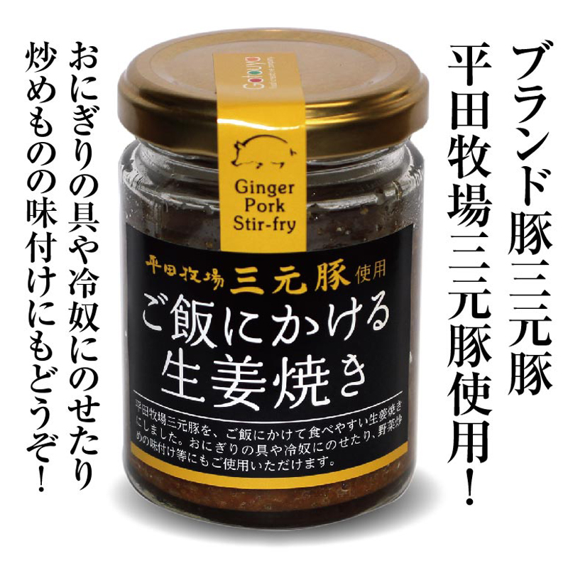SZ0246　【平田牧場三元豚使用】ご飯にかける生姜焼き　計2個(80g×2個)