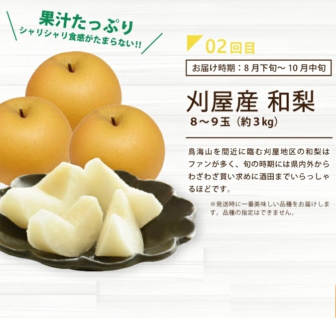 SD0215　【3回定期便】酒田の実り定期便2026 (アンデスメロン、刈屋梨、庄内柿)