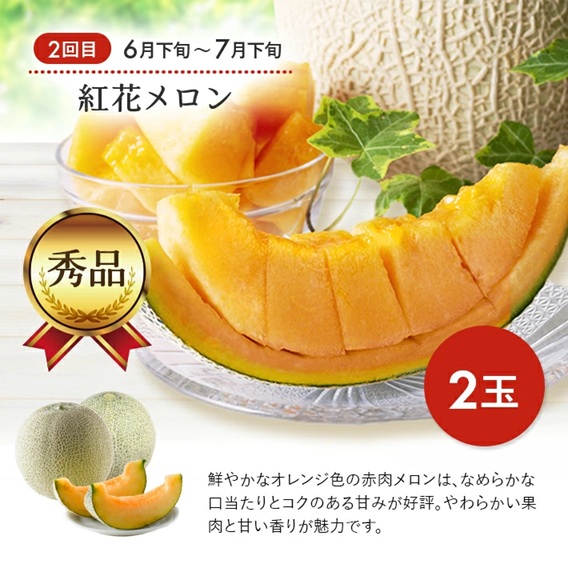 SE0485　【3回定期便】おいしい酒田 マルっとお届け便2026(2) 4月下旬～ (いちご、紅花メロン、刈屋梨)