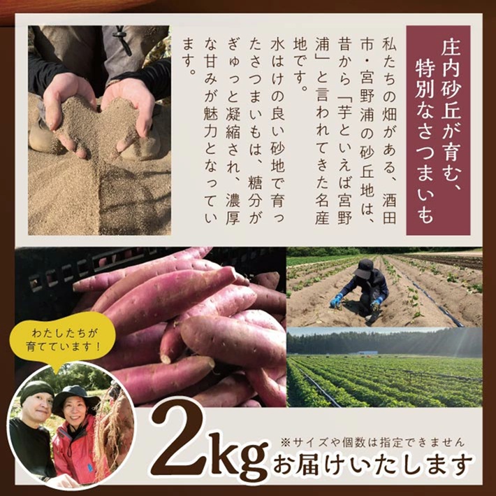 SZ0300　豊富な地下水と海からの潮風が育んださつまいも（紅はるか）　2kg