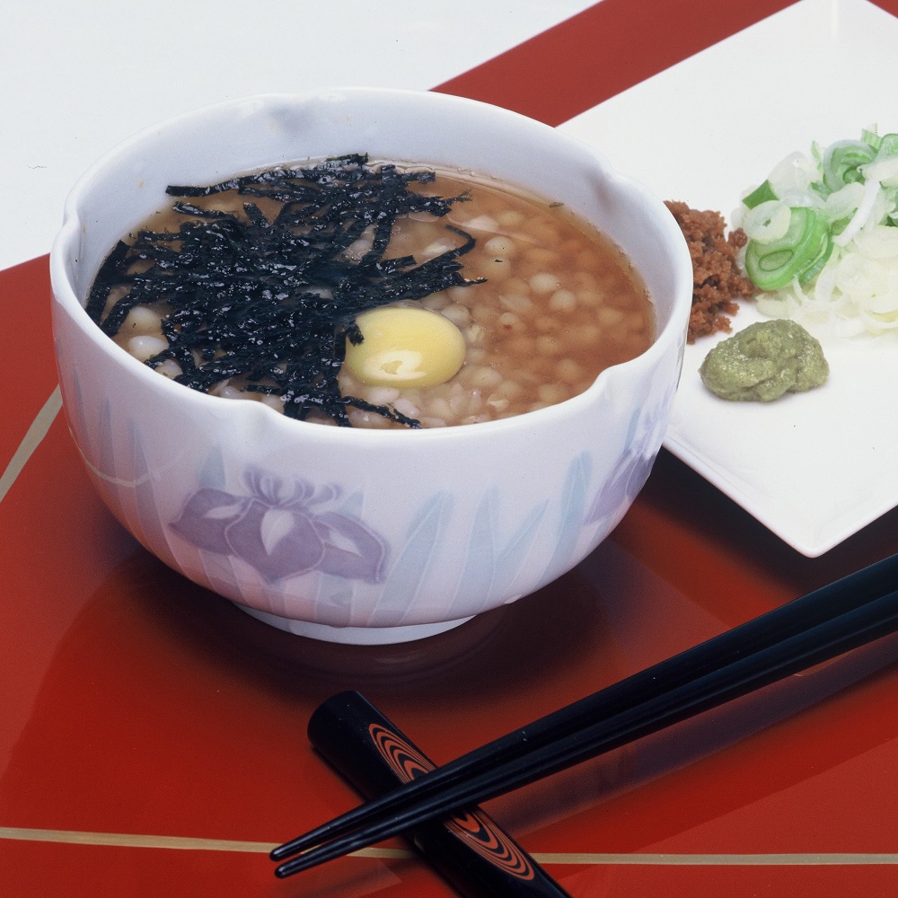 SZ0025　酒田の郷土料理　むきそば・そばたれ（小）4缶セット☆美容とダイエット効果で注目☆