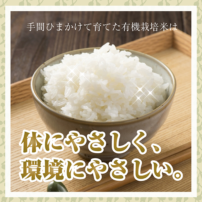 SB0839　令和7年産【玄米】有機栽培米 つや姫　5kg(5kg×1袋) YU