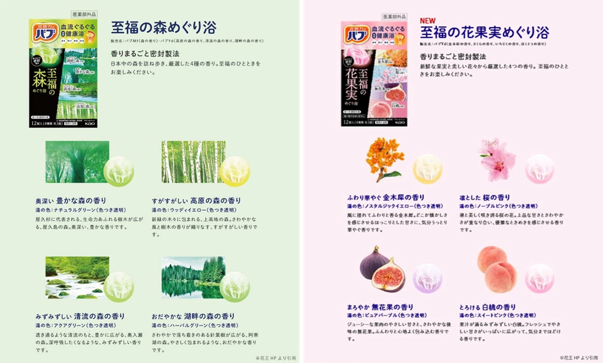 SA2702　花王バブ 6種詰合せ　各12錠×計6箱