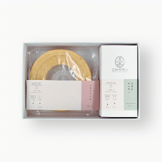 SA2657　お米のバウム 1個(プレーン)・お米のカステラ 1個(プレーン)の詰め合わせ