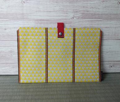 SA2746　【畳の縁で制作】バッグインバッグ　鱗(黄)