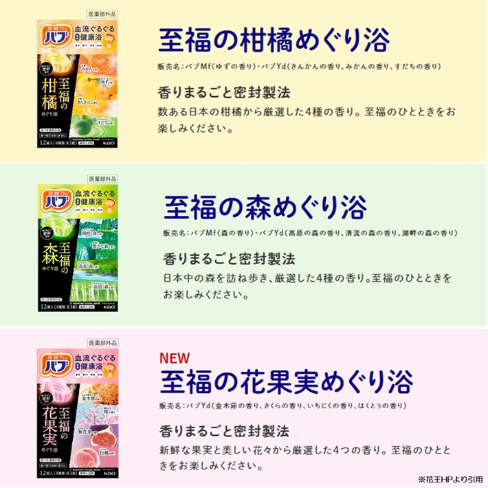 SA2704　花王 めぐりズムとバブ 至福のめぐり浴 詰合せセット