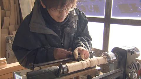 SZ0213　ねこけし（木地）1個