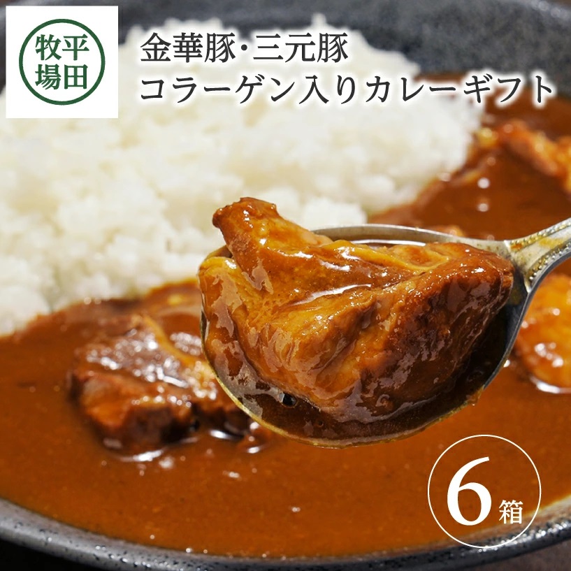 SC0503　日本の米育ち金華豚・三元豚コラーゲン入りカレーギフト
