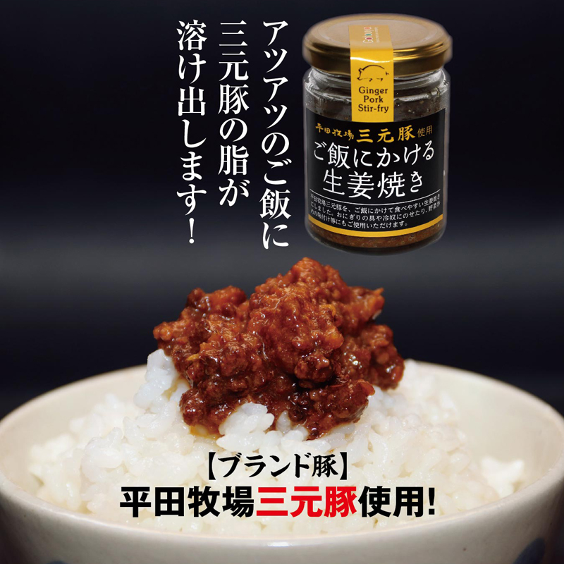 SZ0247　【平田牧場三元豚使用】ご飯にかける生姜焼き　計1個(80g×1個)