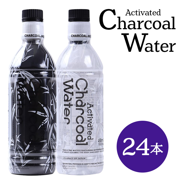 SD0071　アクティブチャコール ウォーター 490ml×24本【鳥海山水使用】
