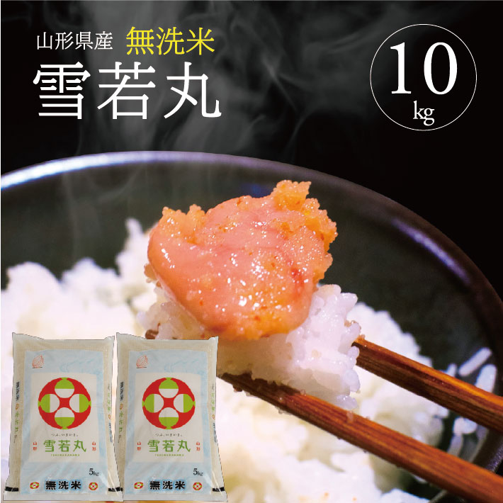 SE0446　令和7年産【無洗米】雪若丸　10kg(5kg×2袋) TO