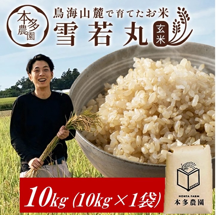 SC0631　令和7年産【玄米】雪若丸　10kg(10kg×1袋) HO