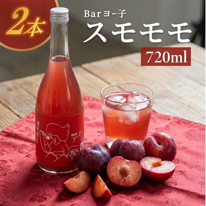 SB0834　酒田の酒屋厳選　楯の川 BARヨー子 スモモモ　720ml×2本