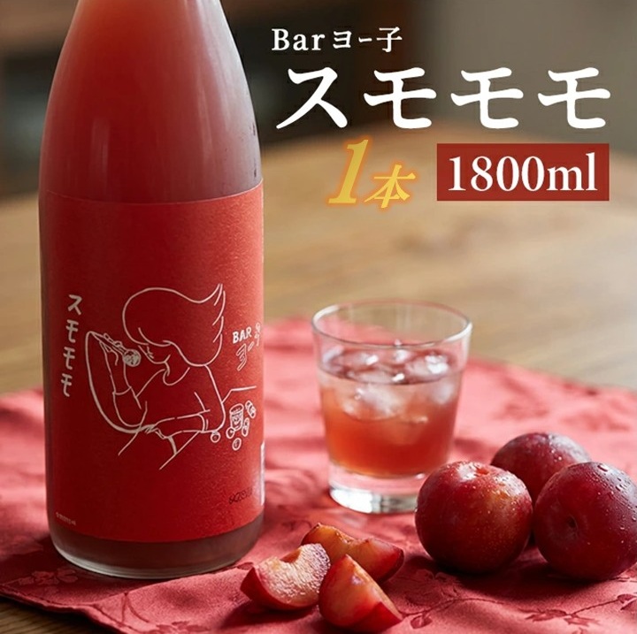 SB0835　酒田の酒屋厳選　楯の川 BARヨー子 スモモモ　1800ml×1本