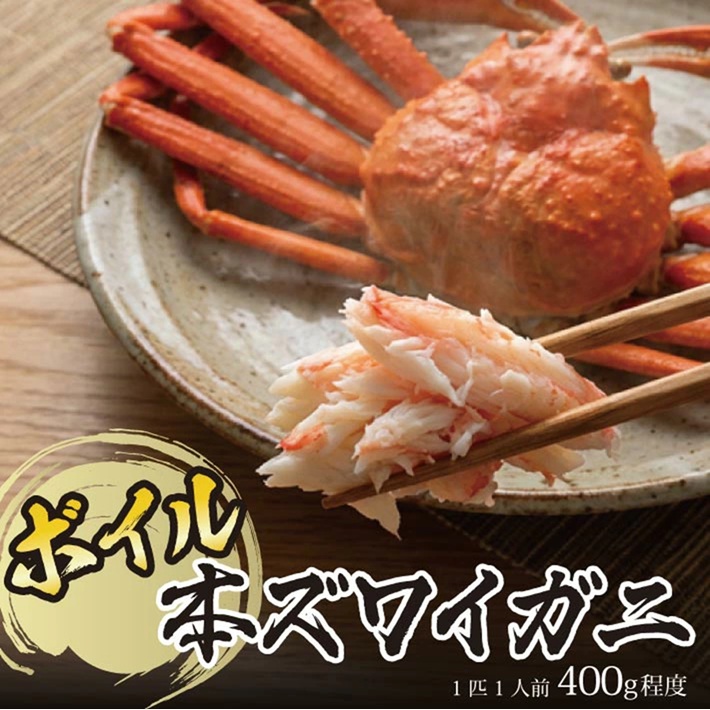 SD0235　春のボイル・本ズワイガニ　1匹400g程度