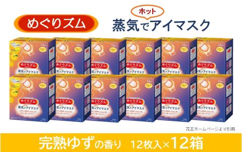 SE0165 めぐりズム 蒸気でホットアイマスク 完熟ゆずの香り 12枚