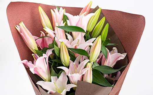 【2025年10月上旬～12月下旬発送】オリエンタルユリ 花束 百合 ゆり 花 フラワー ギフト 山形県 新庄市 F3S-2359