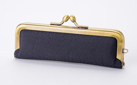 新庄亀綾織「印鑑ケース」黒 F3S-1521