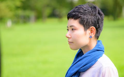 【山福限定】tsuchi/ピアス（中）（青） F3S-1543