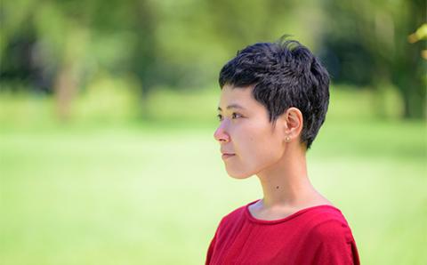 【山福限定】tsuchi/ピアス（中）（白） F3S-1545