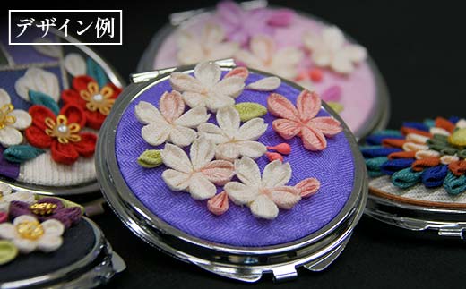 新庄亀綾織「コンパクトミラー」（シンジョウカメアヤオリ） F3S-2362