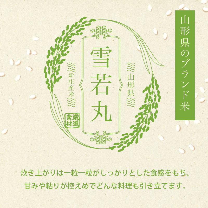 令和7年産 雪若丸 5kg×2 計10kg 精米 【最上ノ米蔵】 山形県産 こめ お米 米 白米 F3S-2680