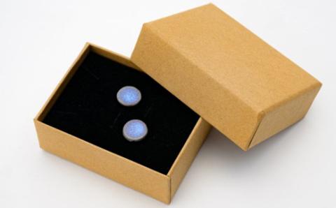 【山福限定】tsuchi/ピアス（大）（青） F3S-1540