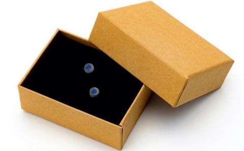 【山福限定】tsuchi/ピアス（小）（青） F3S-1546