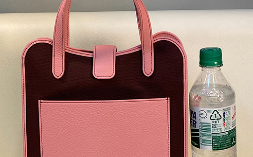 2Way サスティナブルバッグ 濃赤×ライトサックス F3S-1206