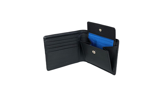 URIBOU Neu ウリボウノイ 二つ折り財布/ブルー バレンタイン ホワイトデー 入学祝い 卒業祝い 贈り物 ギフト 誕生日 プレゼント 母の日 父の日 山形県 新庄市 F3S-1476