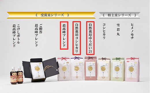 最高峰受賞米・食べ比べセット 6kg（2kg×3袋） F3S-2037