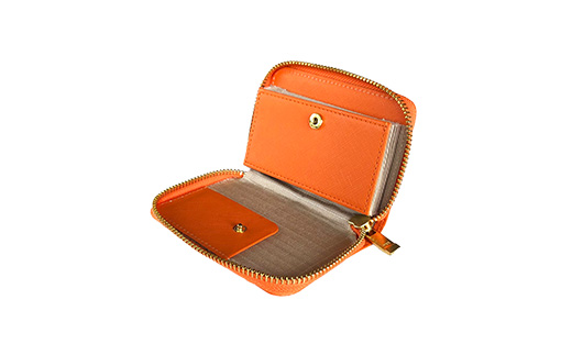 Grace グレース ジャバラカードケース/オレンジ バレンタイン ホワイトデー 入学祝い 卒業祝い 贈り物 ギフト 誕生日 プレゼント 母の日 父の日 山形県 新庄市 F3S-1483