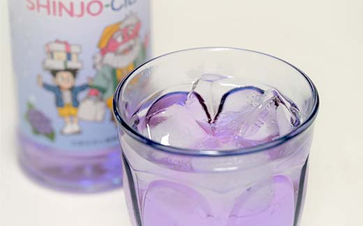 漫画家 冨樫義博氏デザイン「かむてん」を使用したラベル かむてん SHINJO-CIDER 340ml×3本 サイダー 炭酸 飲料 F3S-2236