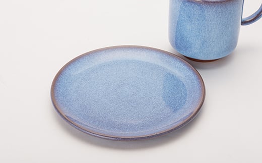 伝統工芸「新庄東山焼」コーヒーカップ＆お皿ペアセット 陶器 山形県 新庄市 F3S-2569