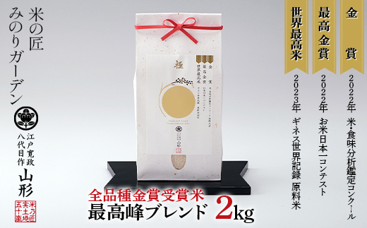 【全品種金賞受賞米・最高峰ブレンド】2kg 米 精米 F3S-2021