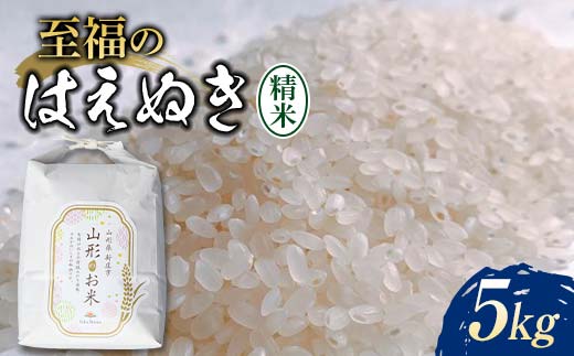 令和7年産 至福のはえぬき5kg 米 お米 おこめ 山形県 新庄市 F3S-2415