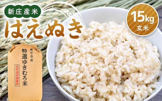 令和7年産 新庄産米 はえぬき（玄米）15kg F3S-2634